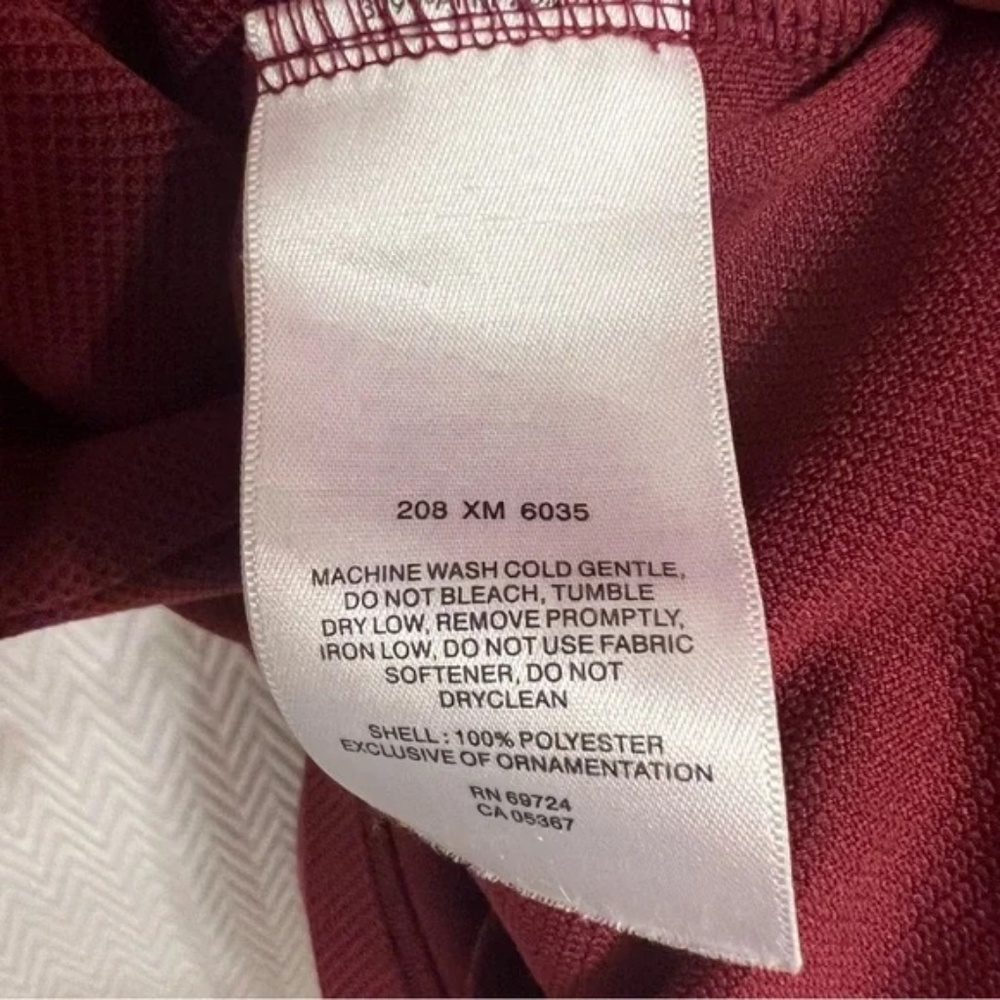 Columbia Sportswear Florida State University Seminole Logo Men's Garnet Polo XL - Picture 4 of 6